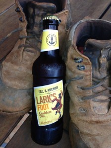 Lark's Foot Golden Ale, like the knot, simple but effective